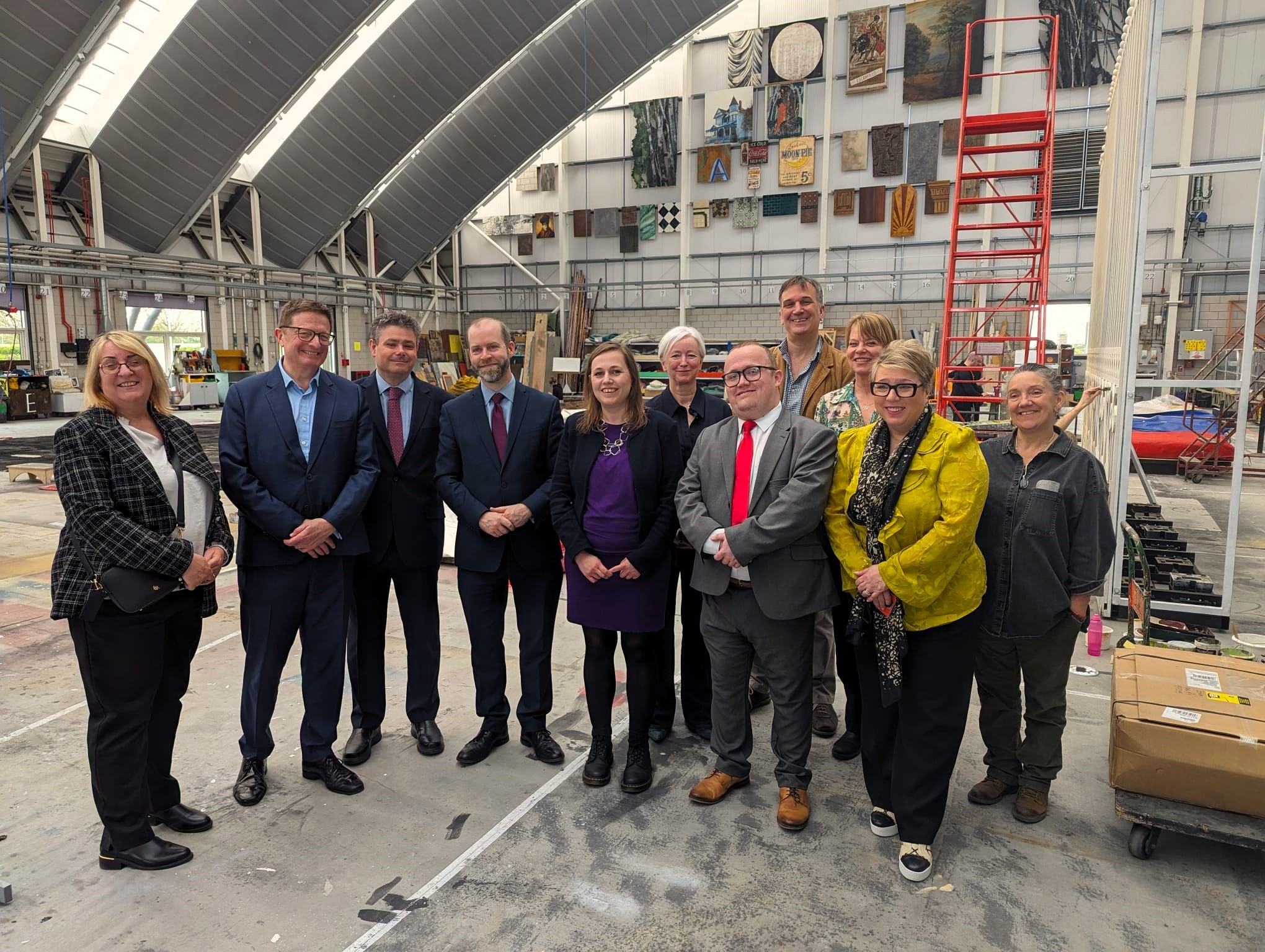 Group photo of Labour MP, Cllr and ECC staff in Purfleet on Thames design workshop.